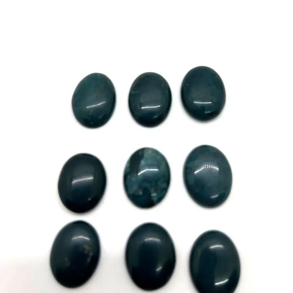 Dyed Green Agate Cabochons For Jewelry‎ Making Lot of 11